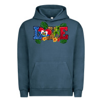 Pigment Midnight Navy love haitian republic Urban Hoodie - RanaPortraitStore
