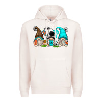 Pale Pink soccer gnomes Premium Hoodie - Zillion Design Studio