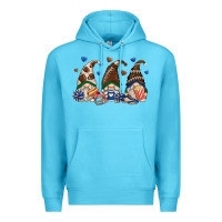 Ocean Blue football gnomes Premium Hoodie - Zillion Design Studio