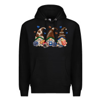 Black football gnomes Premium Hoodie - Zillion Design Studio