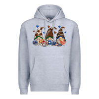 Heather Grey football gnomes Premium Hoodie - Zillion Design Studio