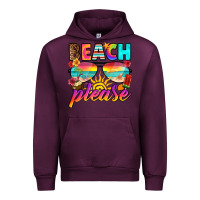 Mauve Wine beach please Urban Hoodie - RanaPortraitStore