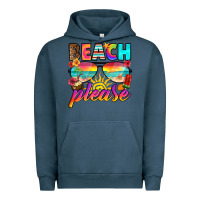 Pigment Midnight Navy beach please Urban Hoodie - RanaPortraitStore