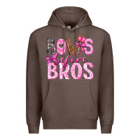 Coffee bows before bros Premium Hoodie - texasbilliewilder