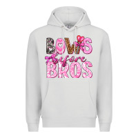 Dove Grey bows before bros Premium Hoodie - texasbilliewilder