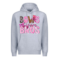 Heather Grey bows before bros Premium Hoodie - texasbilliewilder