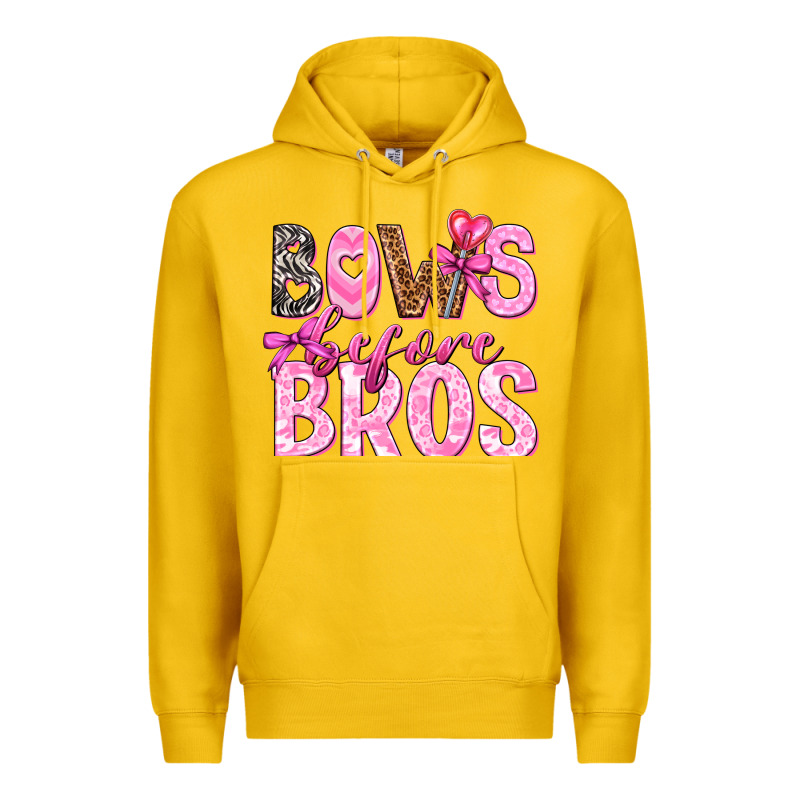 Bows Before Bros Premium Hoodie by texasbilliewilder | Teevron