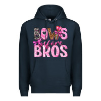 Navy bows before bros Premium Hoodie - texasbilliewilder