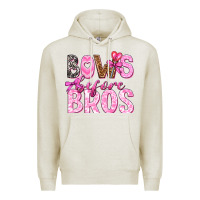 Oatmeal Heather bows before bros Premium Hoodie - texasbilliewilder