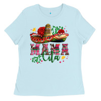 Mama Cita With Sombrero Hat And Roses Ladies Tee | Teevron