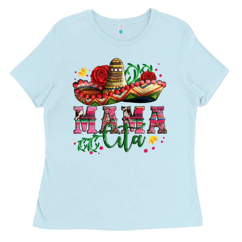Mama Cita With Sombrero Hat And Roses Ladies Tee by Artiststas | Teevron