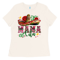 Bone mama cita with sombrero hat and roses Ladies Tee - Artiststas