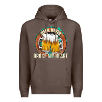 Coffee beer never broke my heart Premium Hoodie - texasbilliewilder