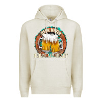 Oatmeal Heather beer never broke my heart Premium Hoodie - texasbilliewilder