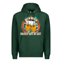 Sports Green beer never broke my heart Premium Hoodie - texasbilliewilder