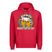 Cardinal beer never broke my heart Premium Hoodie - texasbilliewilder