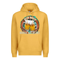 Mustard beer never broke my heart Premium Hoodie - texasbilliewilder