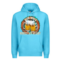 Ocean Blue beer never broke my heart Premium Hoodie - texasbilliewilder