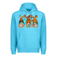 Ocean Blue basketball gnomes Premium Hoodie - Zillion Design Studio