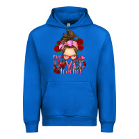 Cobalt one loved teacher messy bun Urban Hoodie - RanaPortraitStore