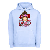 Pigment Grape Ice one loved teacher messy bun Urban Hoodie - RanaPortraitStore