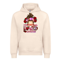 Sandshell one loved teacher messy bun Urban Hoodie - RanaPortraitStore