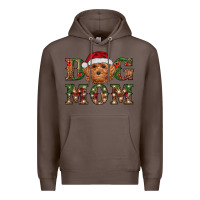 Coffee Christmas Toy Poodle Dog Mom Premium Hoodie - RanaPortraitStore