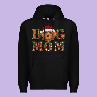 Premium Hoodie Christmas Toy Poodle Dog Mom
