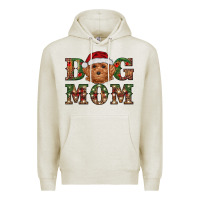 Oatmeal Heather Christmas Toy Poodle Dog Mom Premium Hoodie - RanaPortraitStore