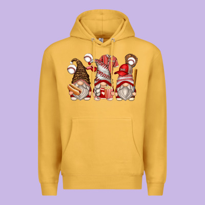 Baseball Gnomes Premium Hoodie Designed By Zillion Design Studio