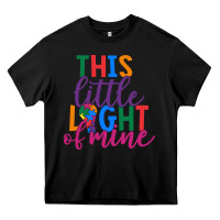 Black This Little Light Of Mine Heavy Core Tee - CowhideDigitalArt