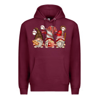 Burgundy baseball gnomes Premium Hoodie - Zillion Design Studio