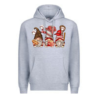 Heather Grey baseball gnomes Premium Hoodie - Zillion Design Studio