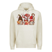 Oatmeal Heather baseball gnomes Premium Hoodie - Zillion Design Studio