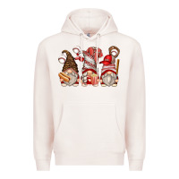 Pale Pink baseball gnomes Premium Hoodie - Zillion Design Studio