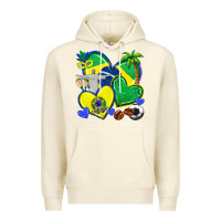 Sandshell brazil hearts Premium Hoodie - texasbilliewilder