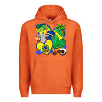 Carrot brazil hearts Premium Hoodie - texasbilliewilder