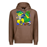 Chestnut brazil hearts Premium Hoodie - texasbilliewilder