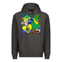 Smoke brazil hearts Premium Hoodie - texasbilliewilder