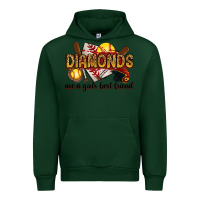 Forest Green diamonds are a girls best friends Urban Hoodie - RanaPortraitStore