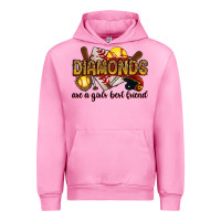 Fuchsia Pink diamonds are a girls best friends Urban Hoodie - RanaPortraitStore