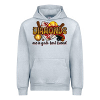 Heather Grey diamonds are a girls best friends Urban Hoodie - RanaPortraitStore