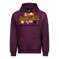 Mauve Wine diamonds are a girls best friends Urban Hoodie - RanaPortraitStore
