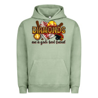 Pigment Oil Green diamonds are a girls best friends Urban Hoodie - RanaPortraitStore