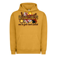 Pigment Peanut Butter diamonds are a girls best friends Urban Hoodie - RanaPortraitStore