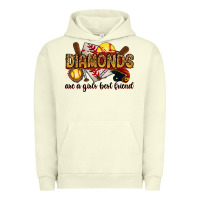 Pigment Pistachio diamonds are a girls best friends Urban Hoodie - RanaPortraitStore