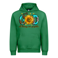Emerald with god all things possible Urban Hoodie - RanaPortraitStore