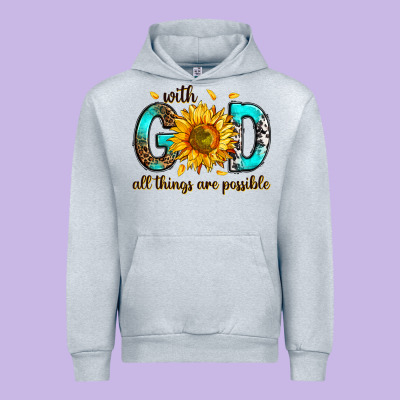 Urban Hoodie with god all things possible
