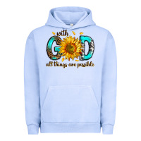 Pigment Grape Ice with god all things possible Urban Hoodie - RanaPortraitStore