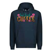 Navy but first coffee Premium Hoodie - texasbilliewilder